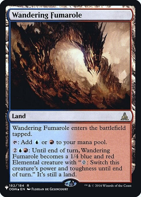 Image for Wandering Fumarole (182) [The List Reprints] - Magic: The Gathering