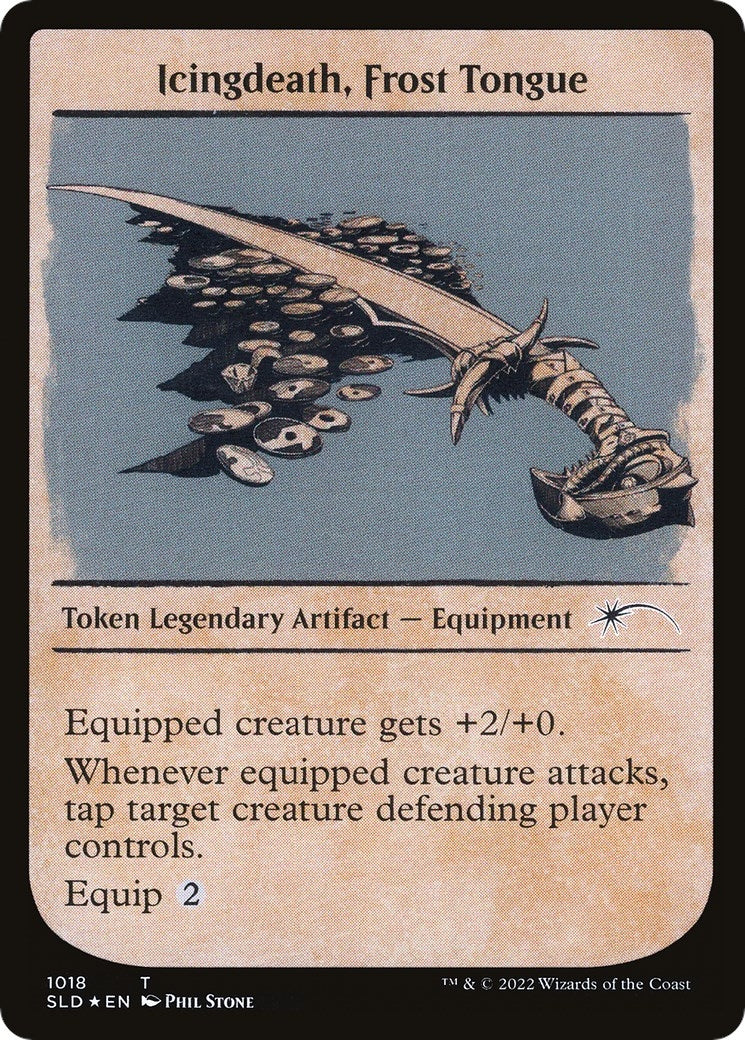 Image for Icingdeath, Frost Tongue Token (Showcase) (1018) [Secret Lair Drop Series] - Magic: The Gathering