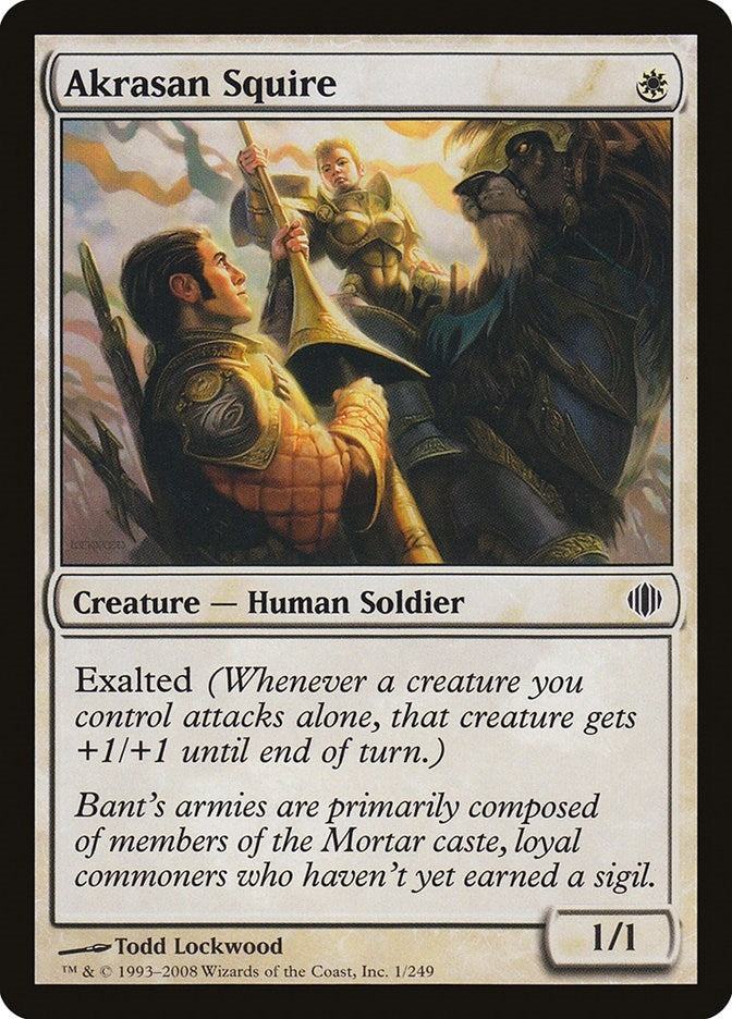 Image for Akrasan Squire (1) [Shards of Alara] - Magic: The Gathering