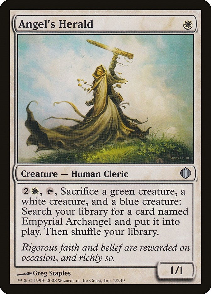 Image for Angel's Herald (2) [Shards of Alara] - Magic: The Gathering