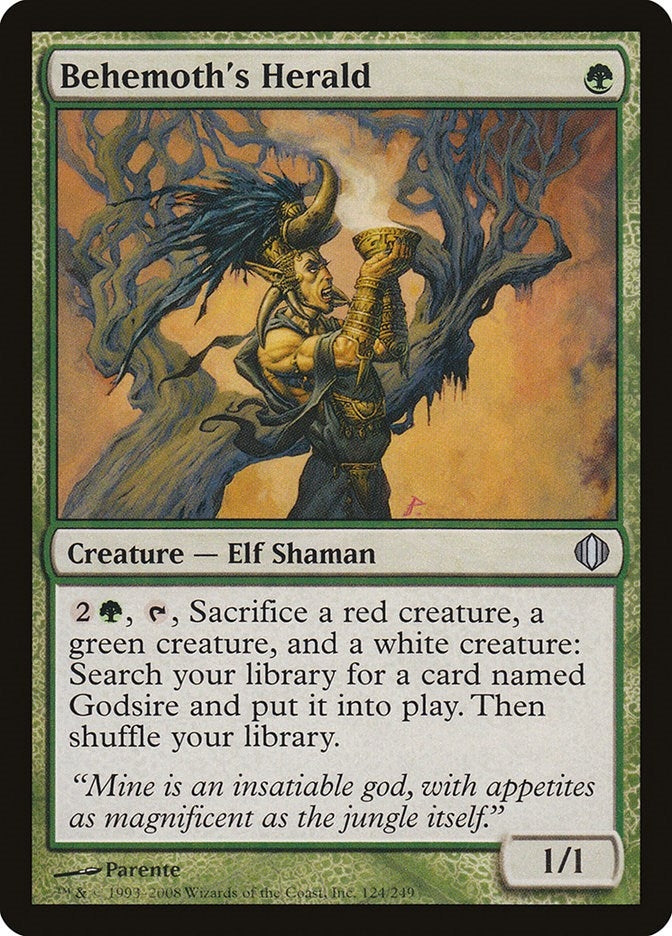 Image for Behemoth's Herald (124) [Shards of Alara] - Magic: The Gathering