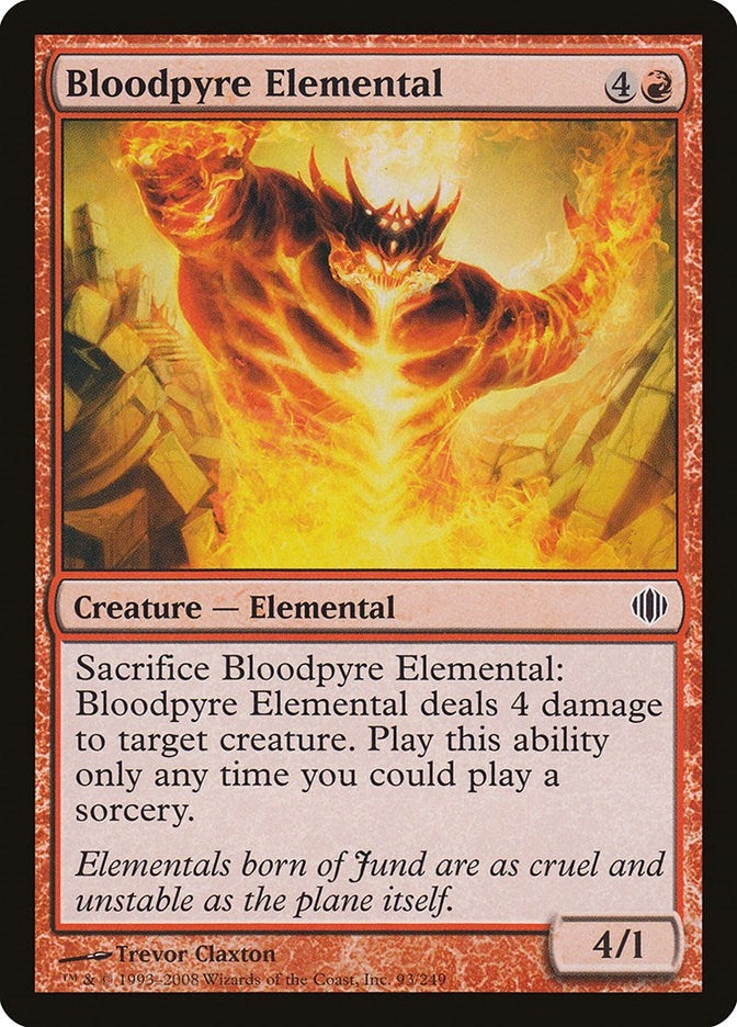 Image for Bloodpyre Elemental (93) [Shards of Alara] - Magic: The Gathering