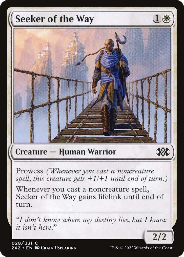 Image for Seeker of the Way (28) [Double Masters 2022] - Magic: The Gathering