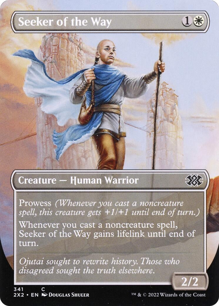 Image for Seeker of the Way (Borderless) (341) [Double Masters 2022] - Magic: The Gathering