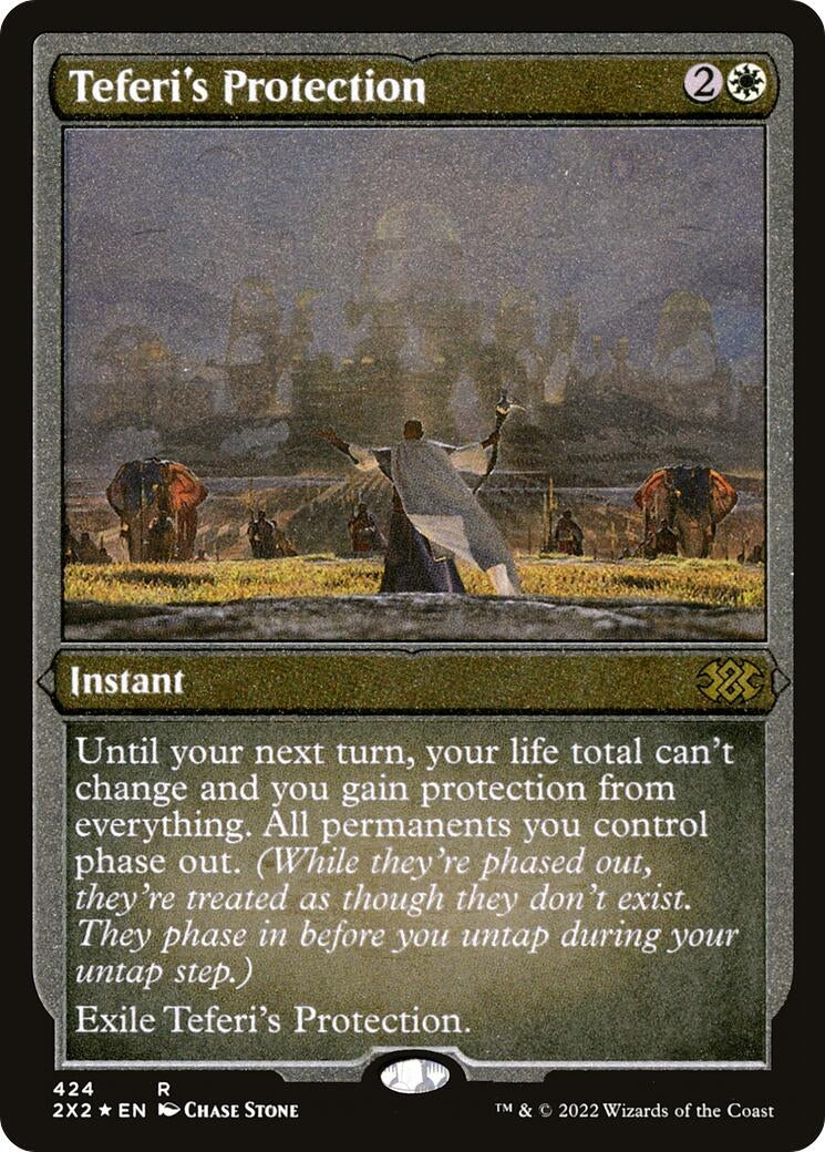 Image for Teferi's Protection (Foil Etched) (424) [Double Masters 2022] - Magic: The Gathering