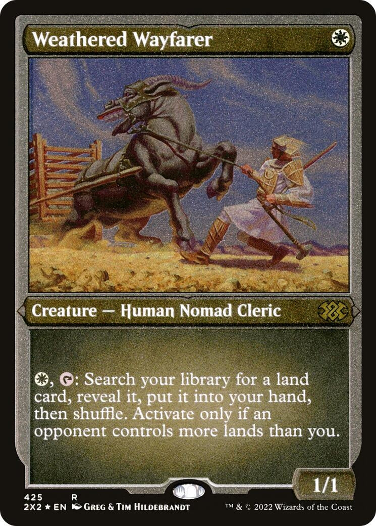 Image for Weathered Wayfarer (Foil Etched) (425) [Double Masters 2022] - Magic: The Gathering