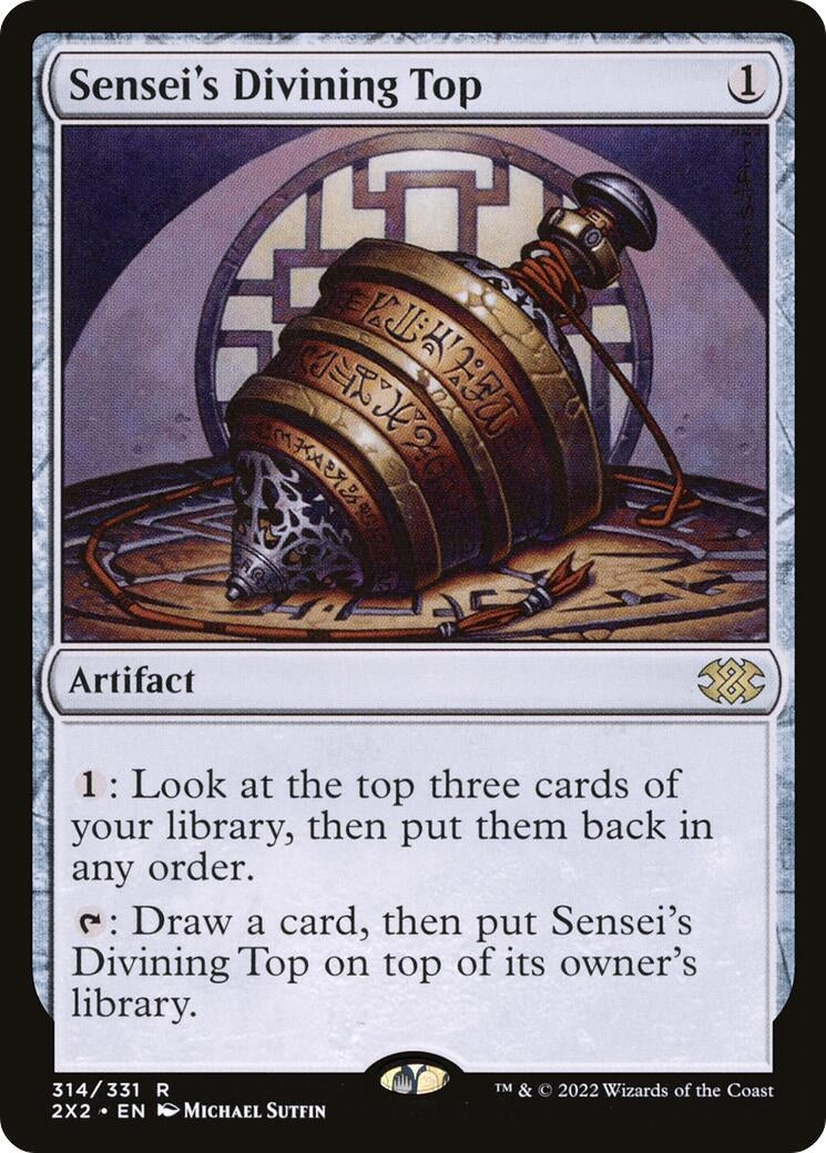 Image for Sensei's Divining Top (314) [Double Masters 2022] - Magic: The Gathering