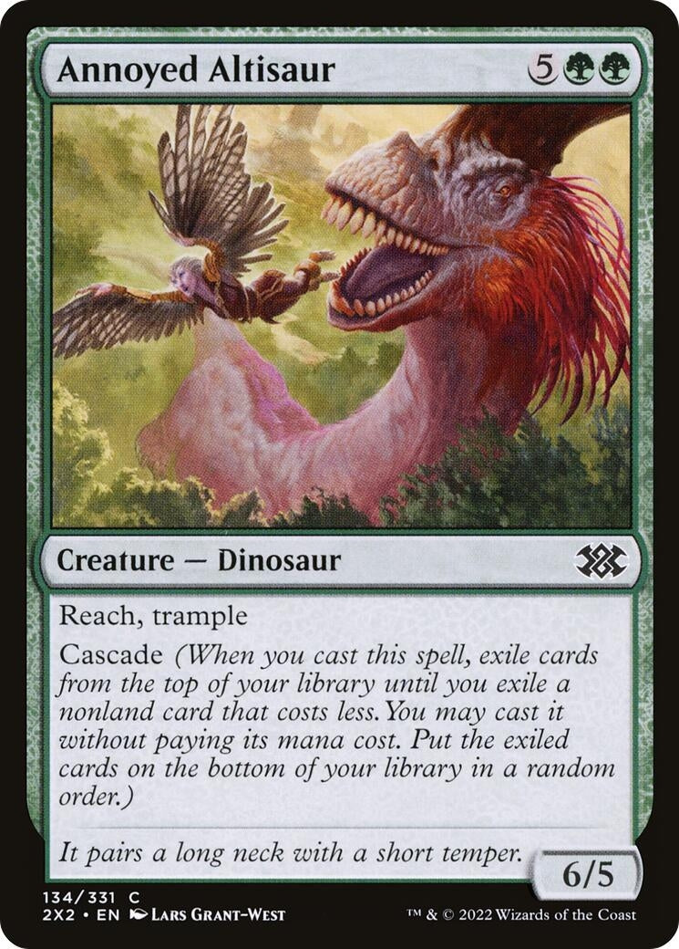 Image for Annoyed Altisaur (134) [Double Masters 2022] - Magic: The Gathering