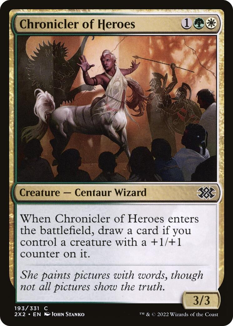 Image for Chronicler of Heroes (193) [Double Masters 2022] - Magic: The Gathering