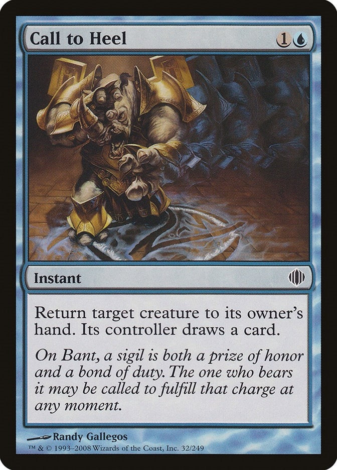 Image for Call to Heel (32) [Shards of Alara] - Magic: The Gathering