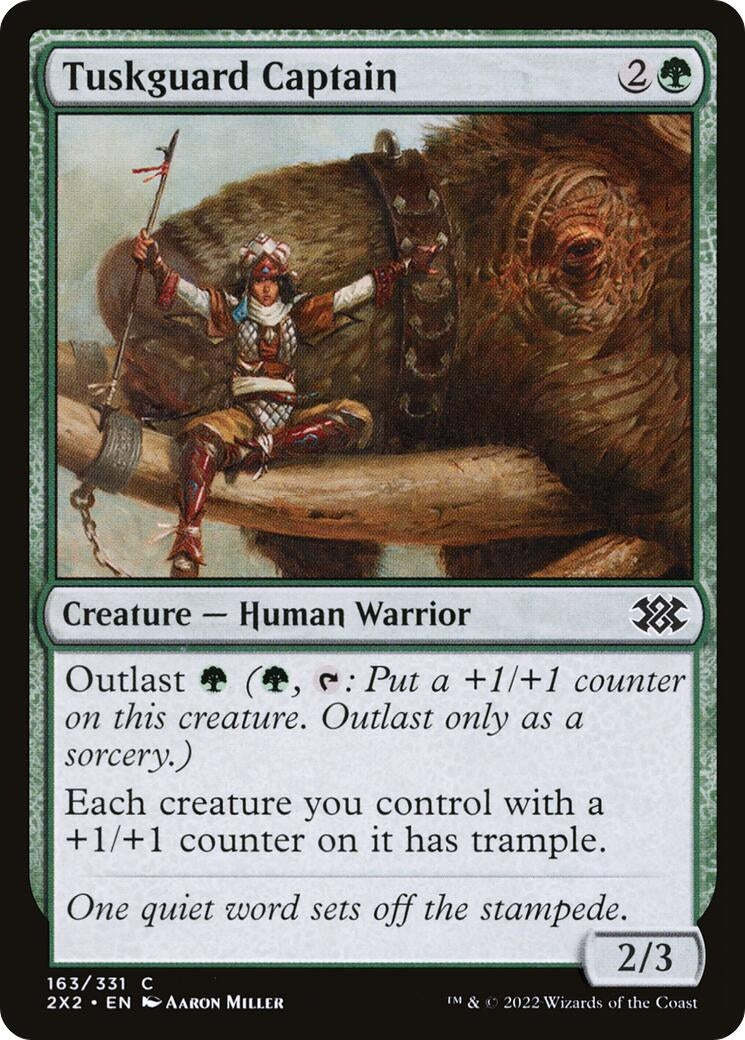 Image for Tuskguard Captain (163) [Double Masters 2022] - Magic: The Gathering