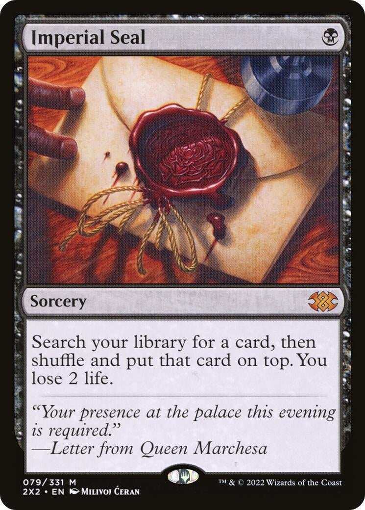 Image for Imperial Seal (79) [Double Masters 2022] - Magic: The Gathering