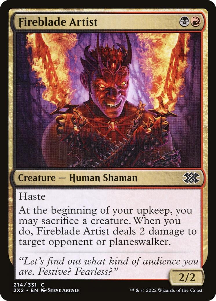 Image for Fireblade Artist (214) [Double Masters 2022] - Magic: The Gathering