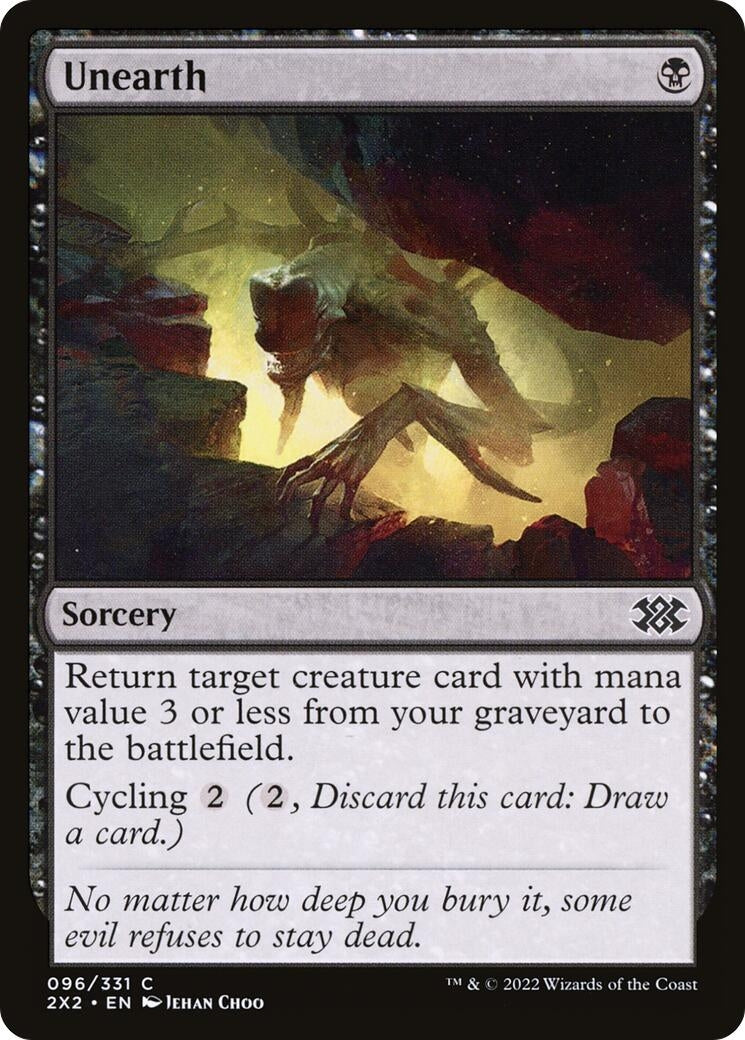 Image for Unearth (96) [Double Masters 2022] - Magic: The Gathering