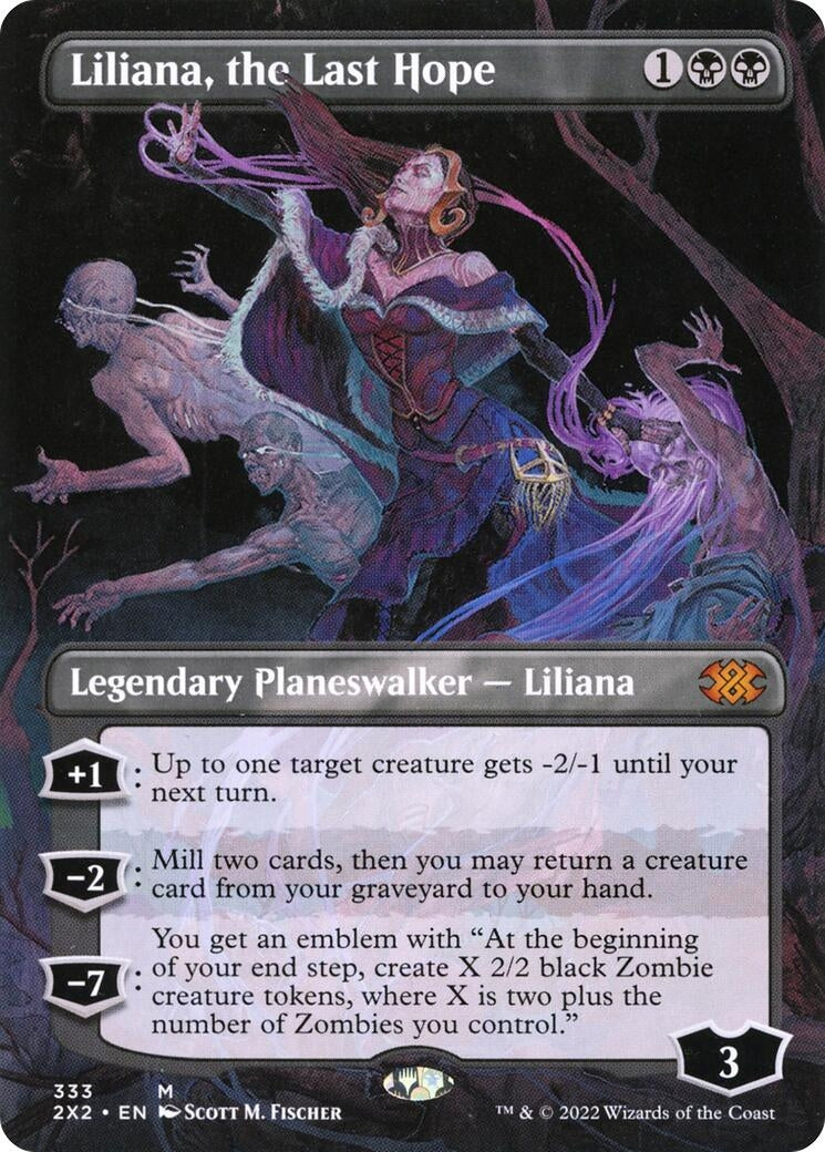 Image for Liliana, the Last Hope (Borderless) (333) [Double Masters 2022] - Magic: The Gathering