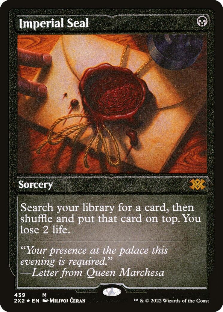 Image for Imperial Seal (Foil Etched) (439) [Double Masters 2022] - Magic: The Gathering