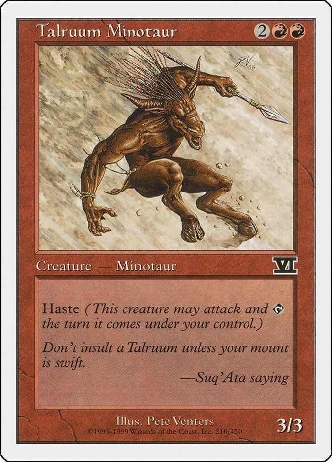 Image for Talruum Minotaur (210) [Classic Sixth Edition] - Magic: The Gathering
