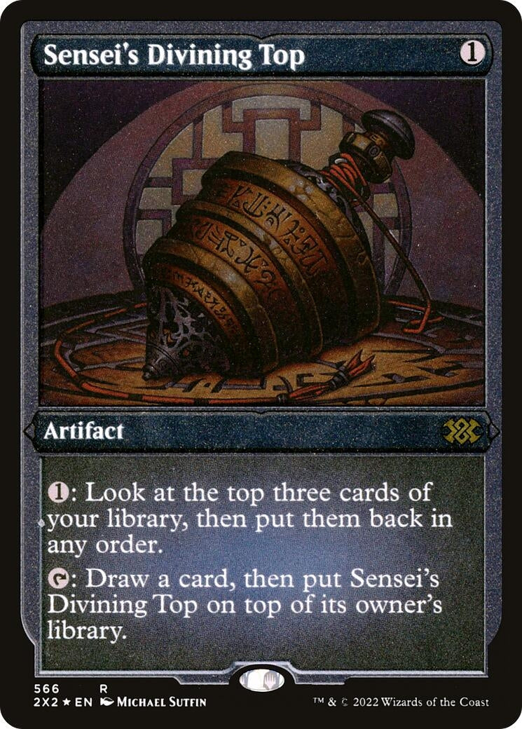 Image for Sensei's Divining Top (Foil Etched) (566) [Double Masters 2022] - Magic: The Gathering