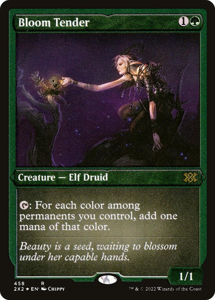 Image for Bloom Tender (Foil Etched) (458) [Double Masters 2022] - Magic: The Gathering