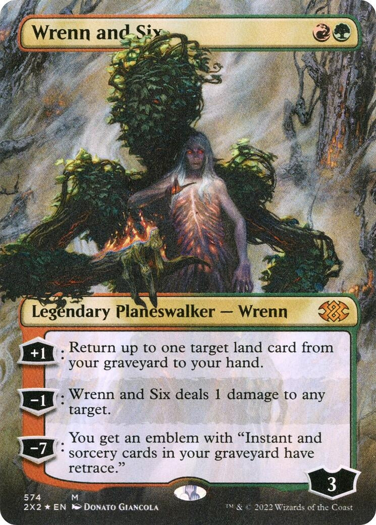 Image for Wrenn and Six (Textured Foil) (574) [Double Masters 2022] - Magic: The Gathering