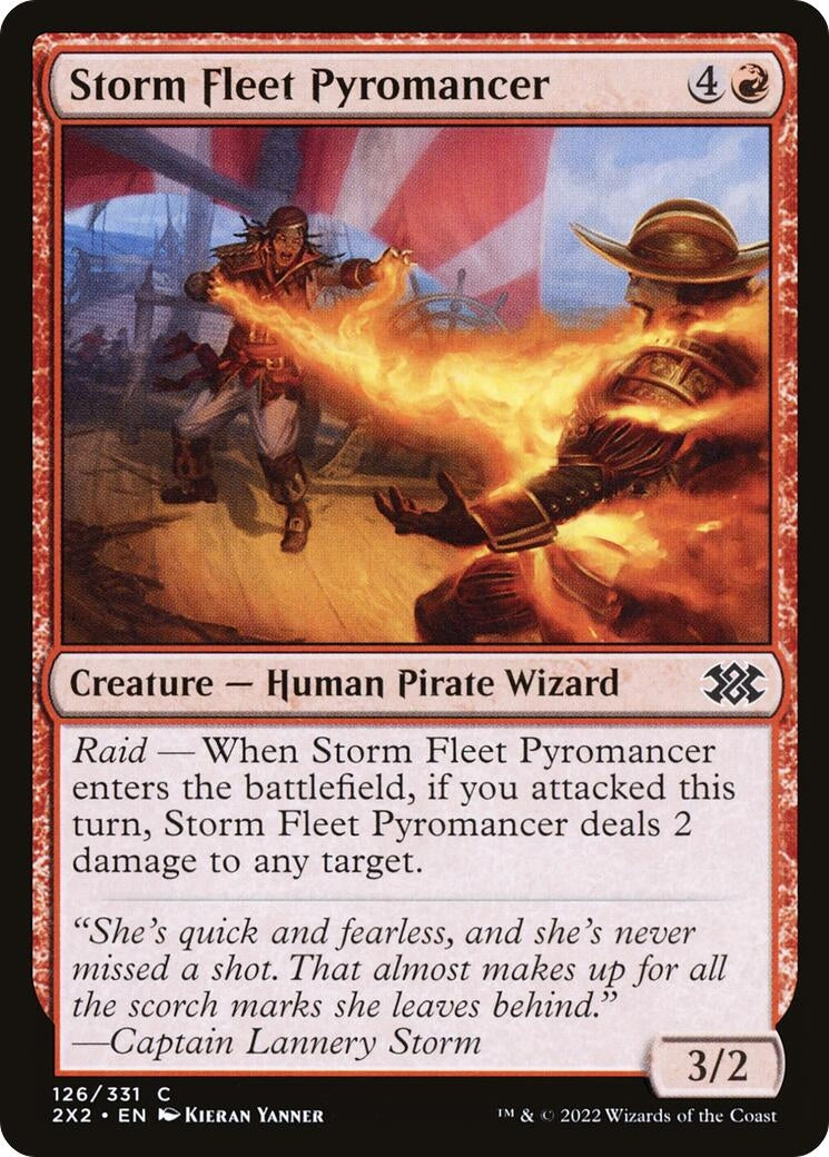 Image for Storm Fleet Pyromancer (126) [Double Masters 2022] - Magic: The Gathering