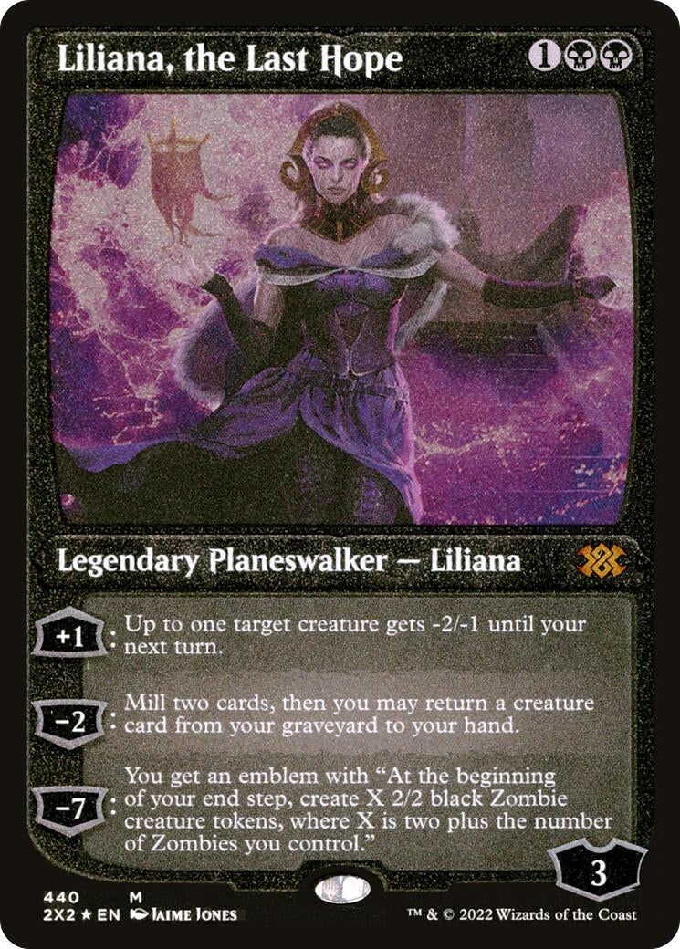 Image for Liliana, the Last Hope (Foil Etched) (440) [Double Masters 2022] - Magic: The Gathering