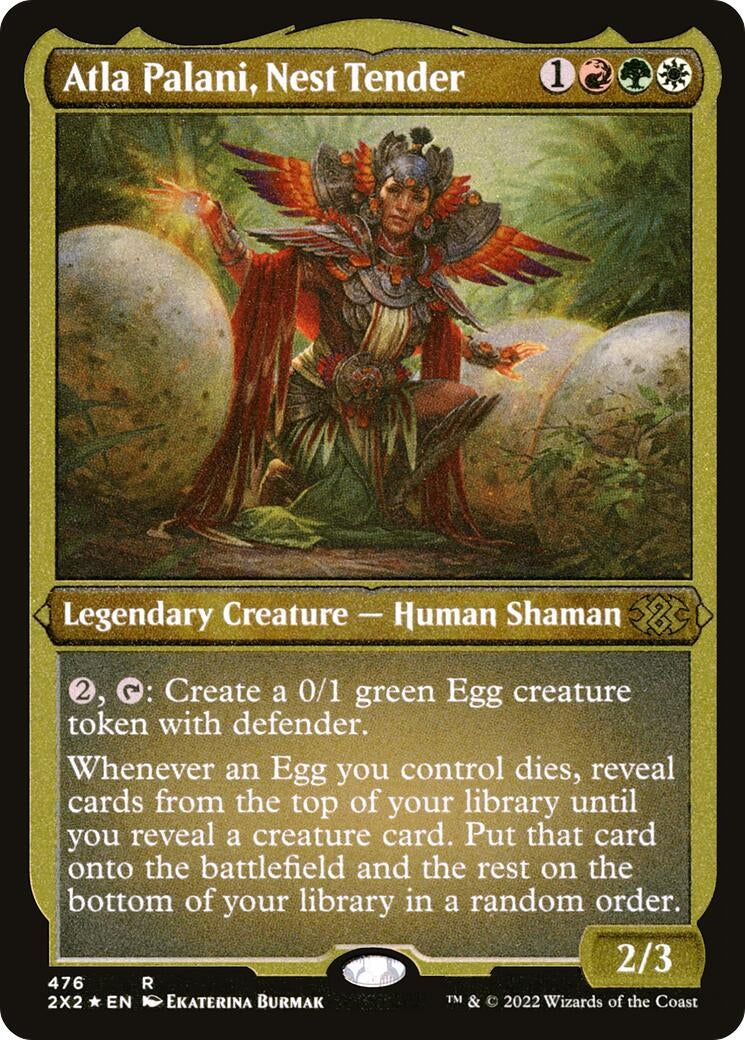 Atla Palani, Nest Tender (Foil Etched) (476) [Double Masters 2022]