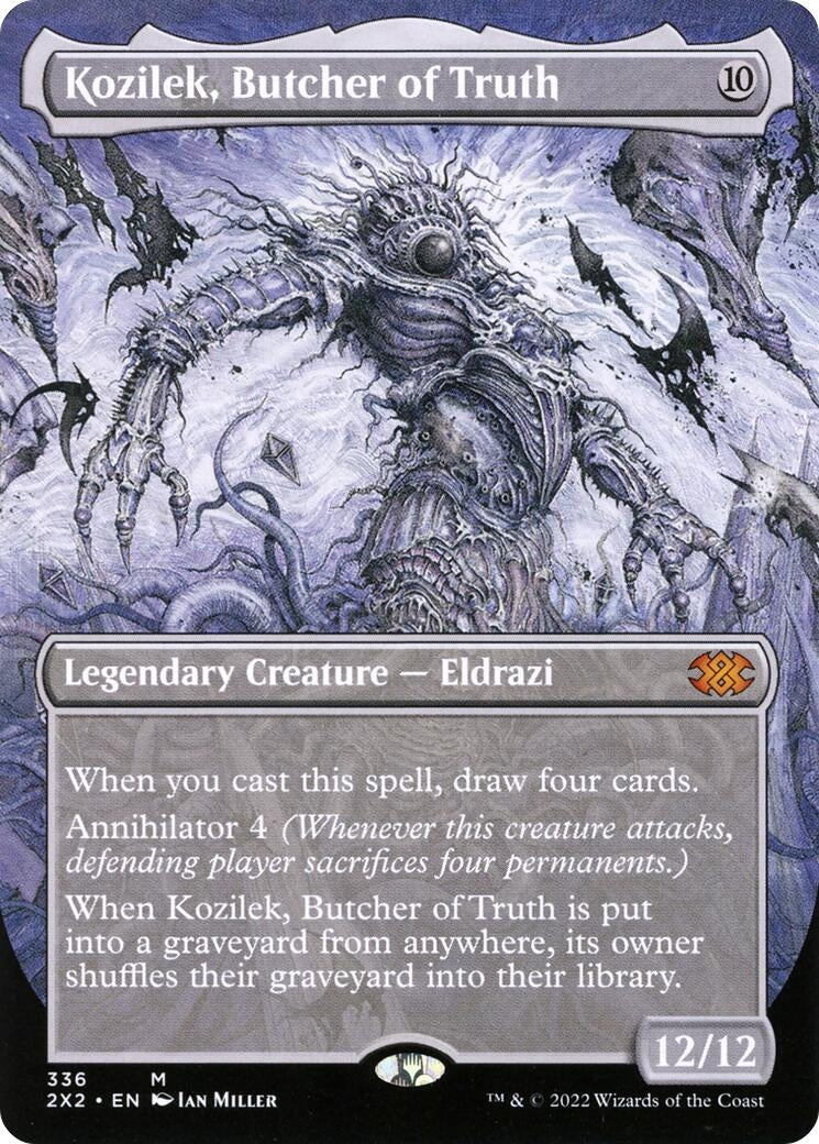 Image for Kozilek, Butcher of Truth (Borderless) (336) [Double Masters 2022] - Magic: The Gathering