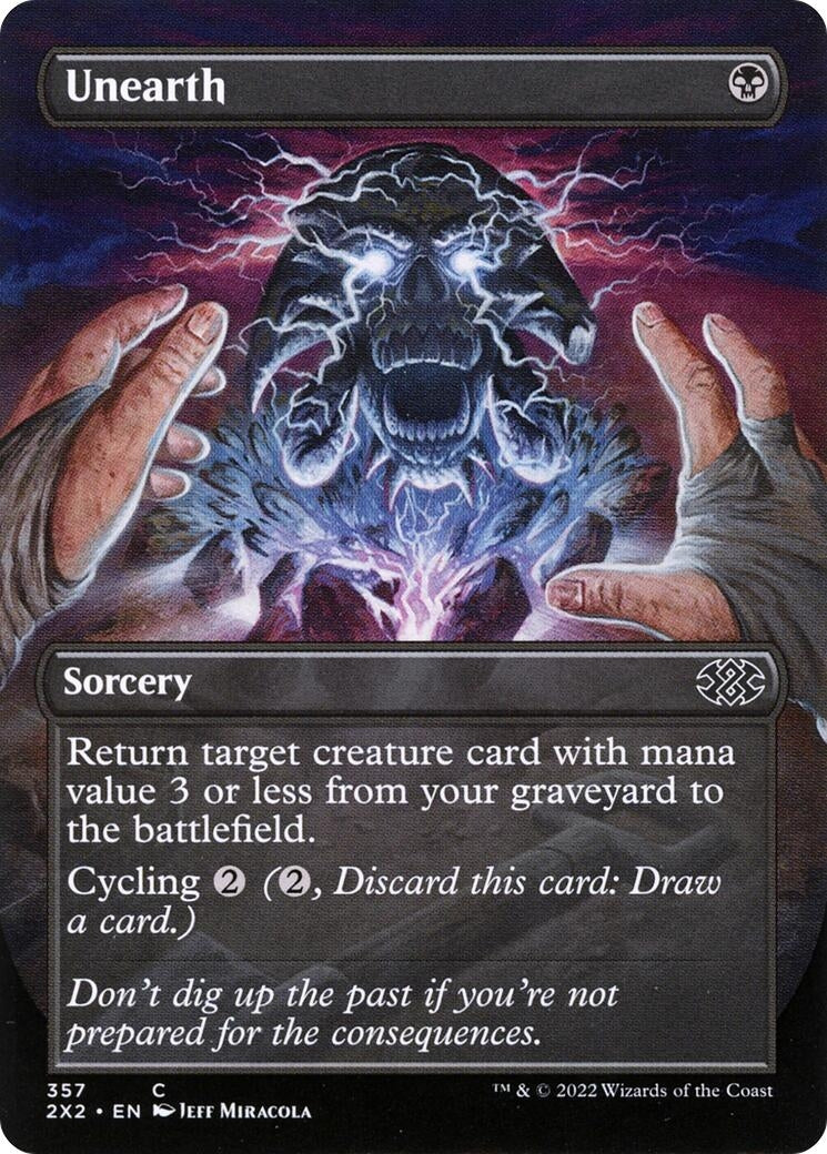 Image for Unearth (Borderless) (357) [Double Masters 2022] - Magic: The Gathering