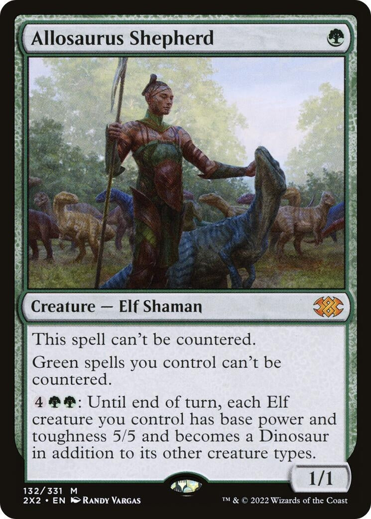 Image for Allosaurus Shepherd (132) [Double Masters 2022] - Magic: The Gathering