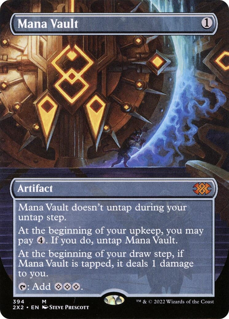 Image for Mana Vault (Borderless) (394) [Double Masters 2022] - Magic: The Gathering