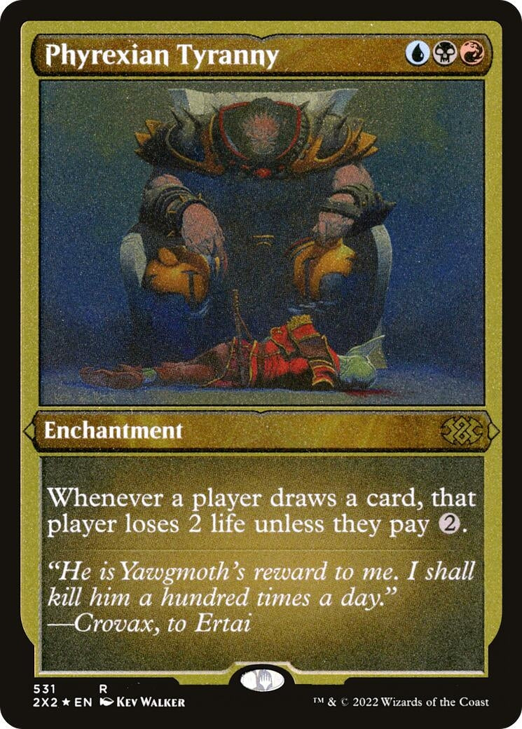 Image for Phyrexian Tyranny (Foil Etched) (531) [Double Masters 2022] - Magic: The Gathering