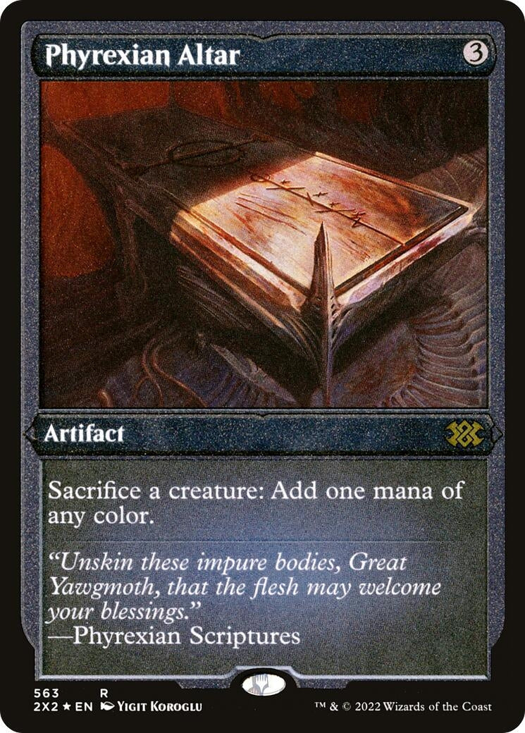 Image for Phyrexian Altar (Foil Etched) (563) [Double Masters 2022] - Magic: The Gathering
