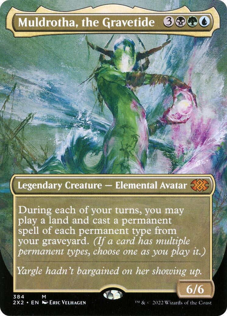 Image for Muldrotha, the Gravetide (Borderless) (384) [Double Masters 2022] - Magic: The Gathering