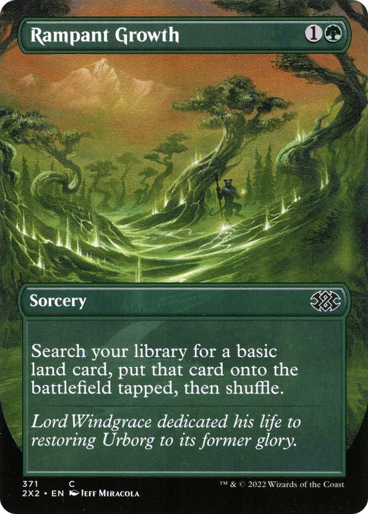Image for Rampant Growth (Borderless) (371) [Double Masters 2022] - Magic: The Gathering