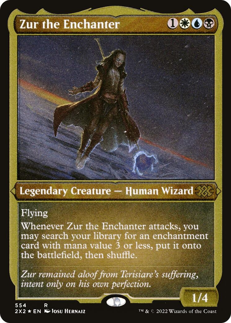 Image for Zur the Enchanter (Foil Etched) (554) [Double Masters 2022] - Magic: The Gathering