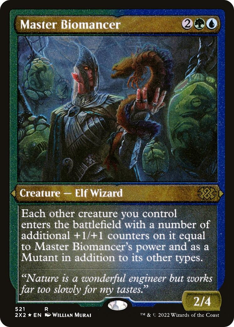Image for Master Biomancer (Foil Etched) (521) [Double Masters 2022] - Magic: The Gathering