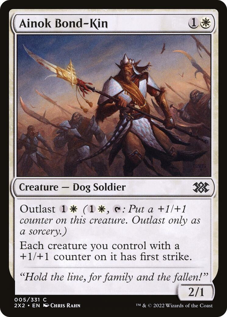 Image for Ainok Bond-Kin (5) [Double Masters 2022] - Magic: The Gathering