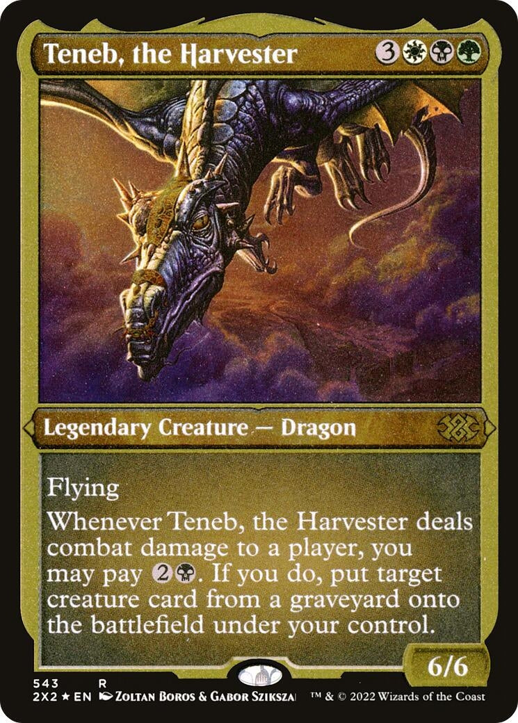 Image for Teneb, the Harvester (Foil Etched) (543) [Double Masters 2022] - Magic: The Gathering