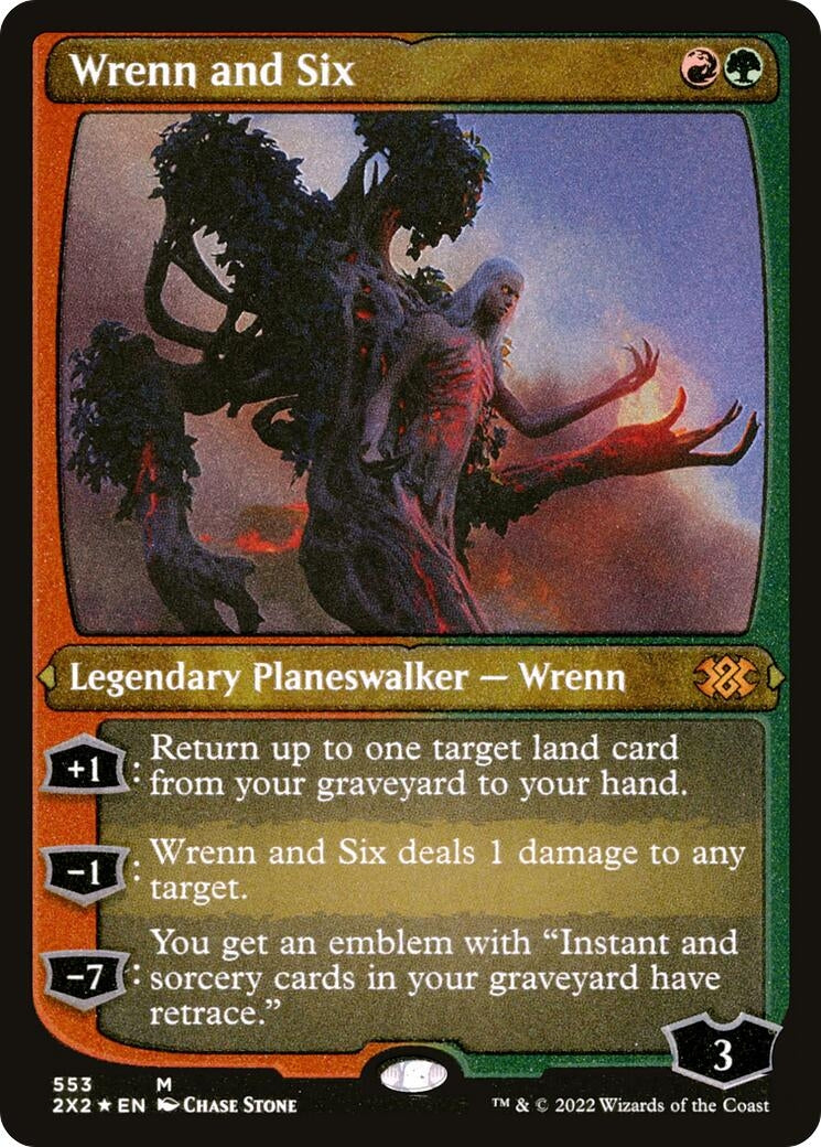 Image for Wrenn and Six (Foil Etched) (553) [Double Masters 2022] - Magic: The Gathering