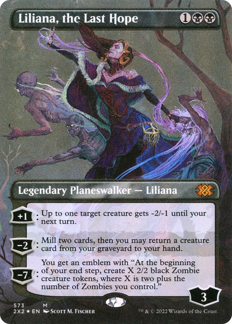 Liliana, the Last Hope (Textured Foil) (573) [Double Masters 2022]