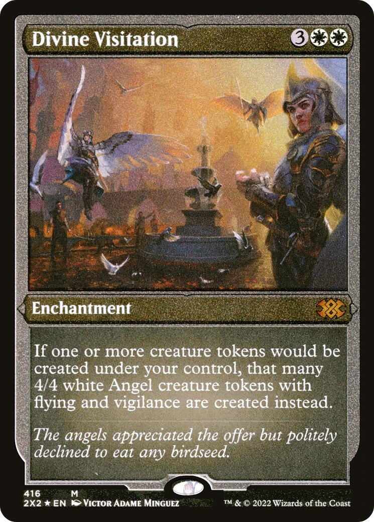 Image for Divine Visitation (Foil Etched) (416) [Double Masters 2022] - Magic: The Gathering