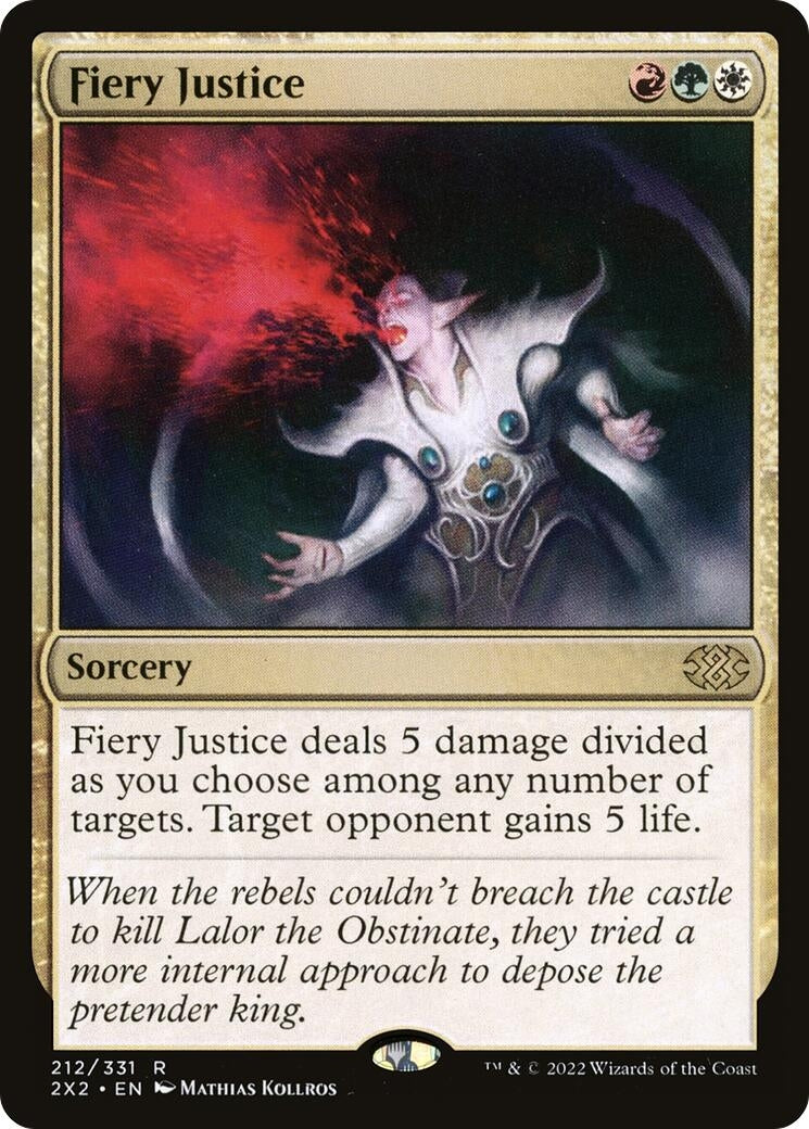 Image for Fiery Justice (212) [Double Masters 2022] - Magic: The Gathering