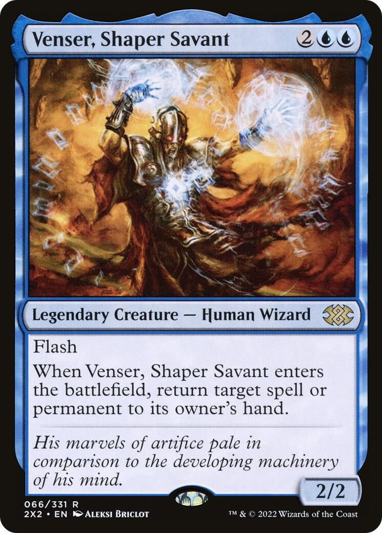 Image for Venser, Shaper Savant (66) [Double Masters 2022] - Magic: The Gathering