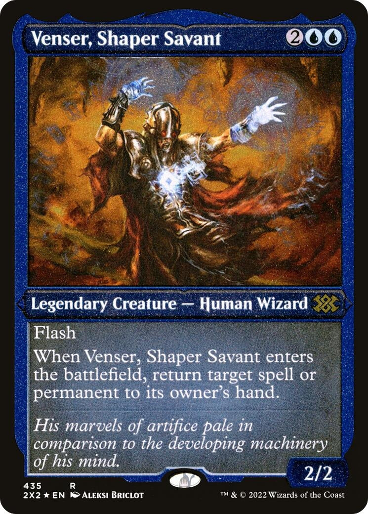 Image for Venser, Shaper Savant (Foil Etched) (435) [Double Masters 2022] - Magic: The Gathering