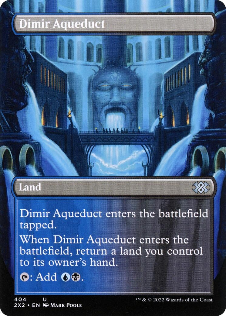 Image for Dimir Aqueduct (Borderless) (404) [Double Masters 2022] - Magic: The Gathering