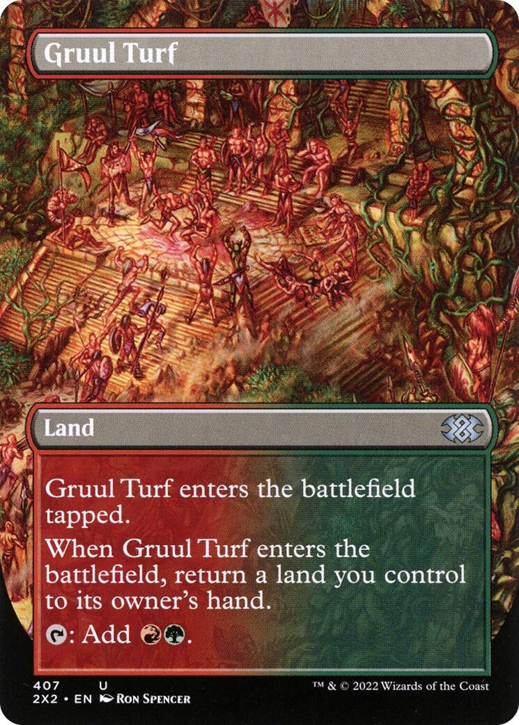 Image for Gruul Turf (Borderless) (407) [Double Masters 2022] - Magic: The Gathering