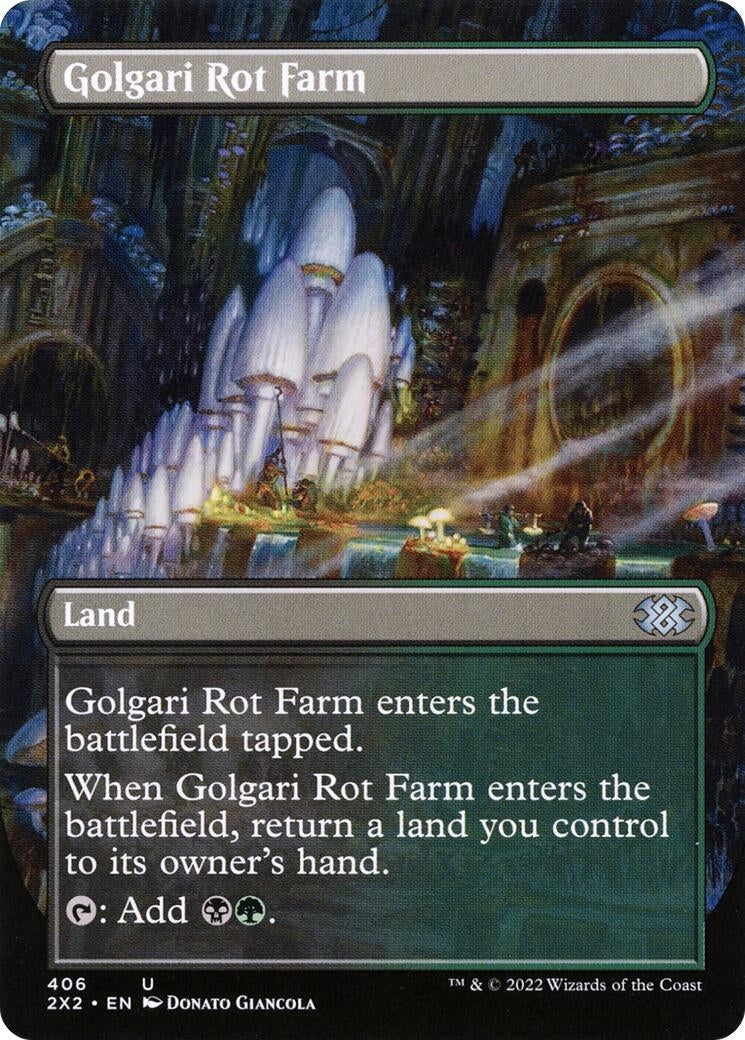 Image for Golgari Rot Farm (Borderless) (406) [Double Masters 2022] - Magic: The Gathering