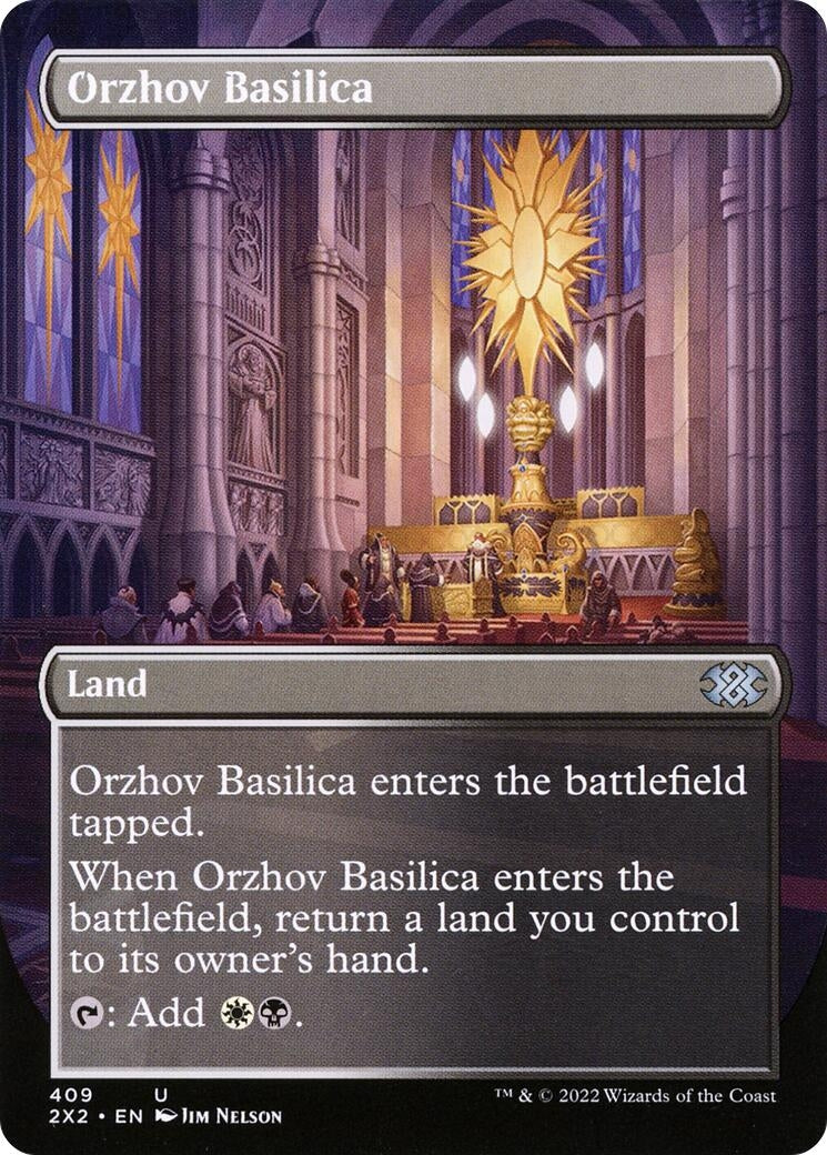 Image for Orzhov Basilica (Borderless) (409) [Double Masters 2022] - Magic: The Gathering