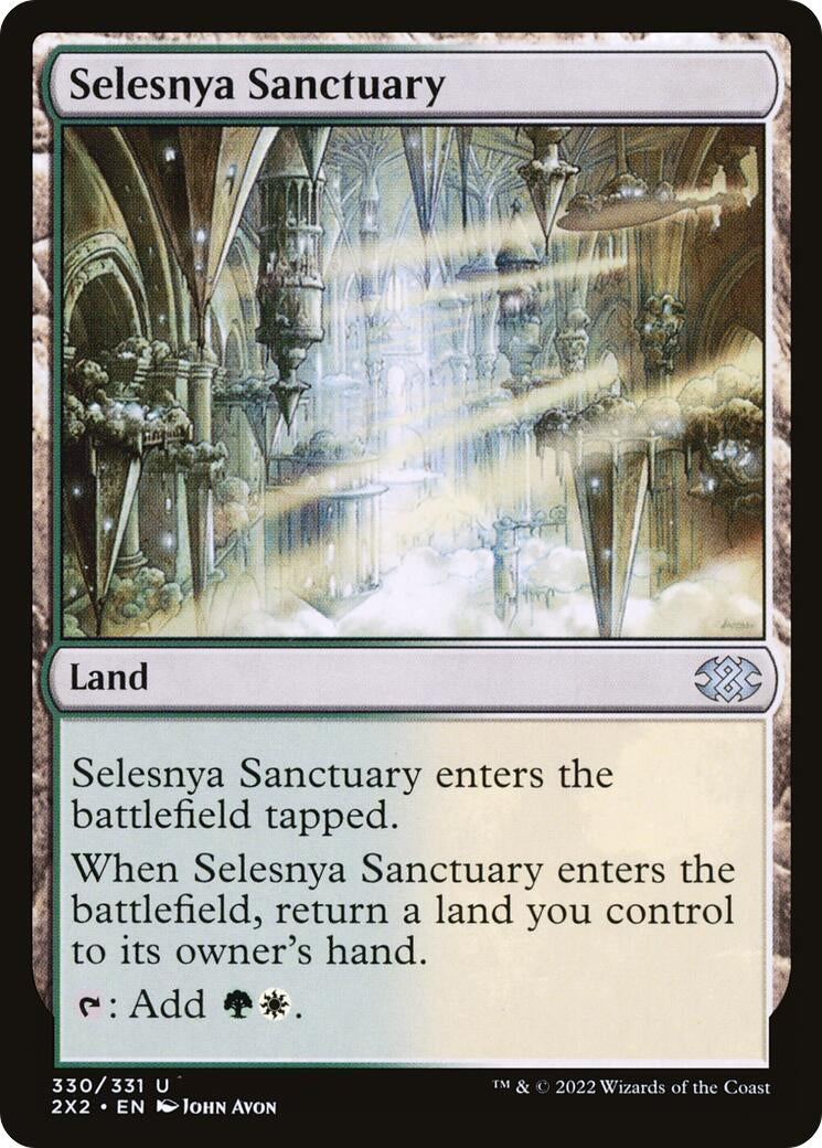 Image for Selesnya Sanctuary (330) [Double Masters 2022] - Magic: The Gathering